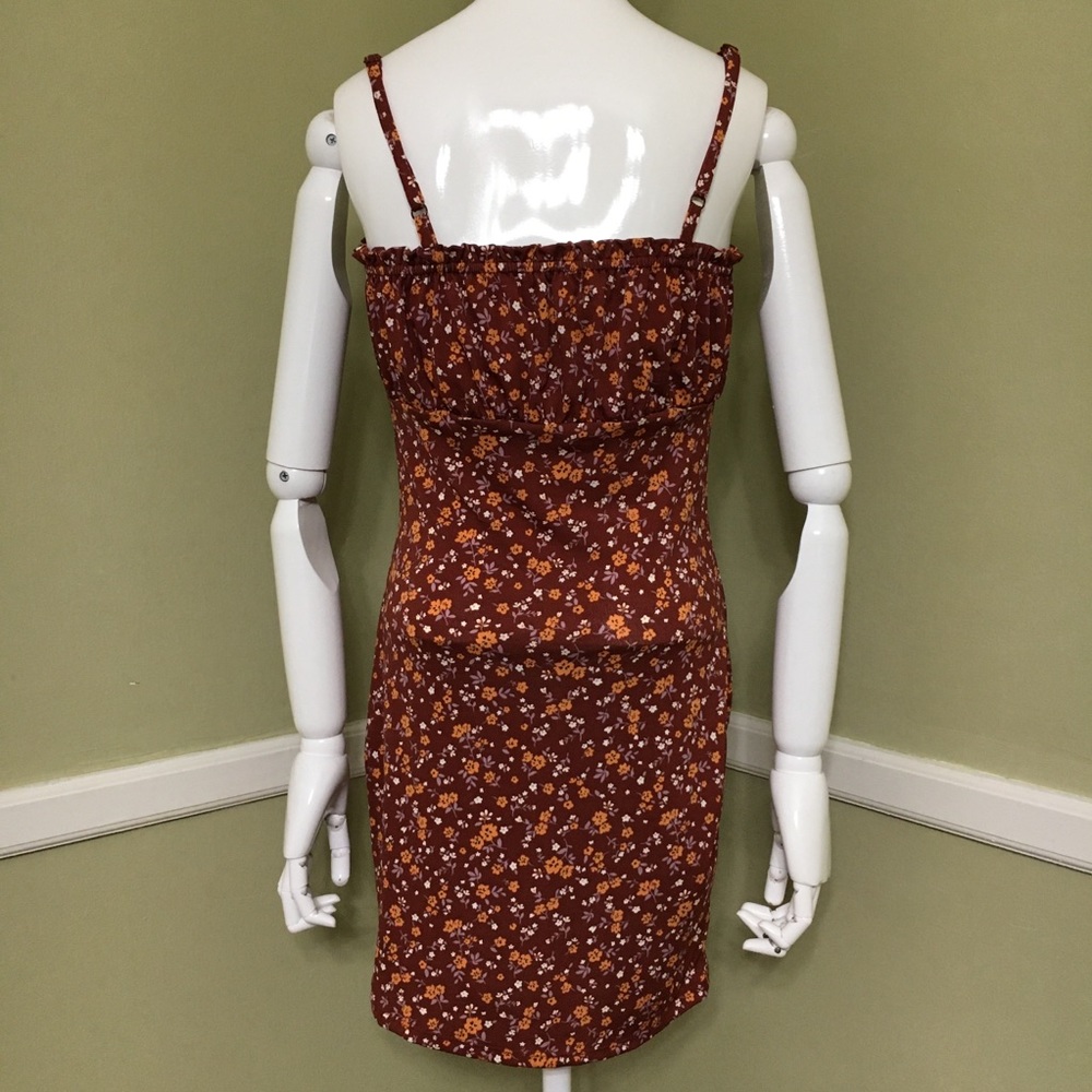 Bailey Blue Ditsy Tank Dress, Terracotta, sz M - Picture 5 of 8